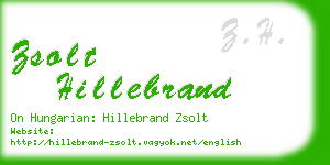 zsolt hillebrand business card